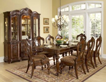 Prenzo 1390-102 Dining Table in Brown by Homelegance w/Options [HEDS-1390-102-Prenzo]