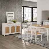 Kirby Dining Room Set 5Pc 192691 Natural & Off White by Coaster