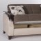 Trento Selen Brown Sofa Bed by Sunset w/Options