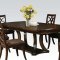 60560 Keenan Dining Table in Dark Walnut by Acme w/Options
