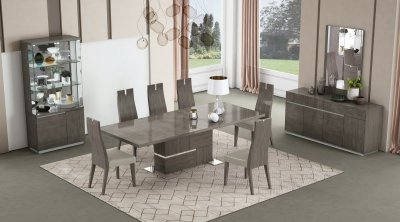 Copenhagen Dining Table in Chestnut by J&M w/Optional Items
