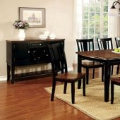 Dover CM3326BC-T Dining 7Pc Set in Black & Cherry w/Options