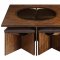 Akita Coffee Table w/4 Stools & 2 End Tables Set by Homelegance