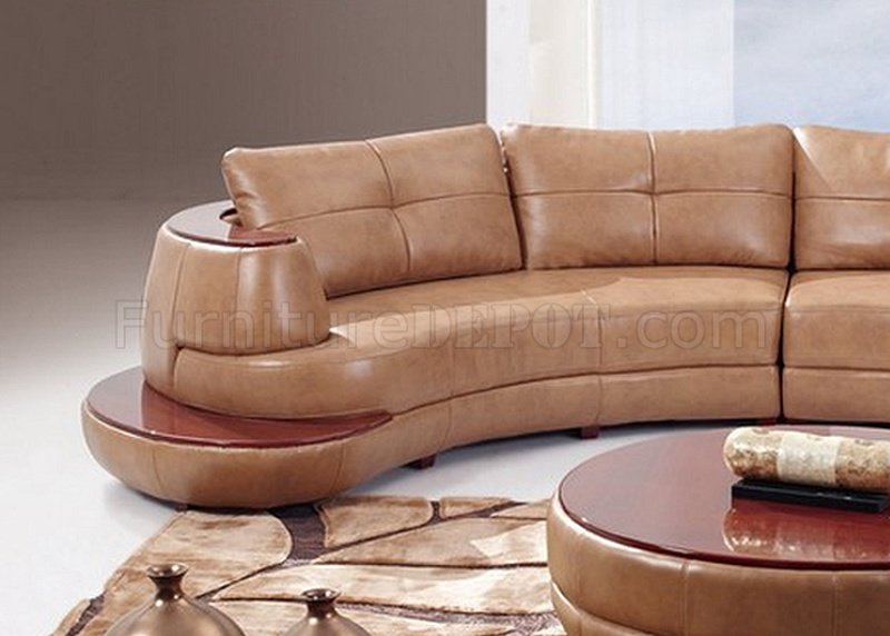 U918 Honey Sectional Sofa Bonded, Global Furniture Bonded Leather Sofa