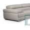 2119 Sectional Sofa in Light Gray Leather by ESF