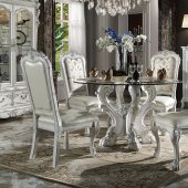 Dresden Dining Table DN01699 in Bone White by Acme w/Options