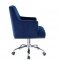 Trenerry Office Chair OF00117 in Blue Velvet by Acme