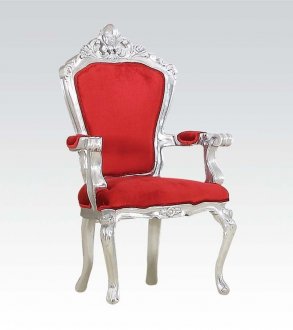 59113 Salim Accent Chair in Red Fabric by Acme