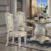 Vendome Dining Table DN01524 in Antique Pearl by Acme w/Options