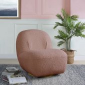 Yedaid Accent Chair AC00232 in Pink Teddy Sherpa by Acme