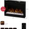 Ethan Electric Fireplace Media Console Black Dimplex w/Crystals