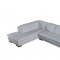 ML157 Sectional Sofa in White Leather by Beverly Hills