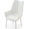 9087 Dining Table White by ESF w/Optional 1218 White Chairs