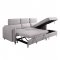 Reyes Sectional Sofa 56040 in Beige Nubuck by Acme