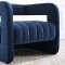 Range Accent Chair in Midnight Blue Velvet by Modway
