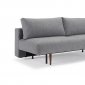 Frode Sofa Bed in Twist Granite Fabric w/Wood Legs by Innovation