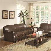 501781 Chesapeake Sofa in Brown Bonded Leather Match by Coaster