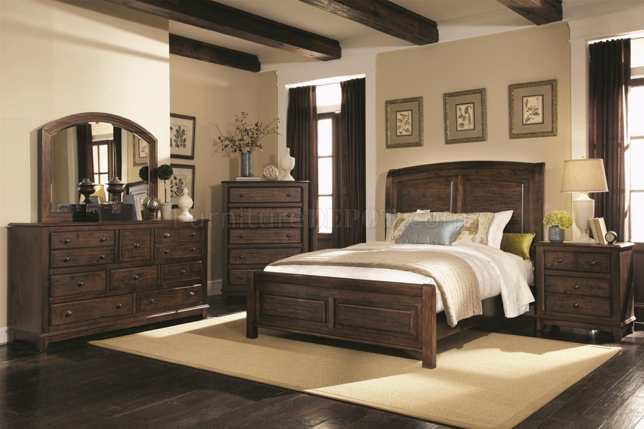 Laughton 203260 Bedroom in Rustic Brown by Coaster w/Options