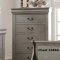 Louis Philippe Bedroom 23860 5Pc Set in Antique Gray by Acme