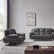 117 Sofa in Gray Leather by Beverly Hills w/Options