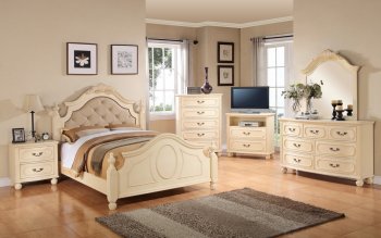G8090A 6Pc Bedroom Set in Beige by Glory Furniture [GYBS-G8090A]