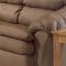 Camel Microfiber Contemporary Sofa & Loveseat Set w/Pillow Arms