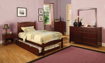 CM7903CH Cara Kids Bedroom in Cherry w/Platform Bed & Options [FABS-CM7903CH Cara]