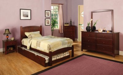 CM7903CH Cara Kids Bedroom in Cherry w/Platform Bed & Options
