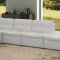 Lego Modular Sectional Sofa 7Pc Set in White Leather by J&M