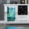 Noralie Wine Cabinet w/LED AC00525 in Mirrored by Acme
