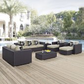 Convene Outdoor Patio Sectional Set 9Pc EEI-2354 by Modway