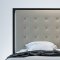Warm Grey & Wenge 4Pc Modern Bedroom Set w/Oversized Headboard