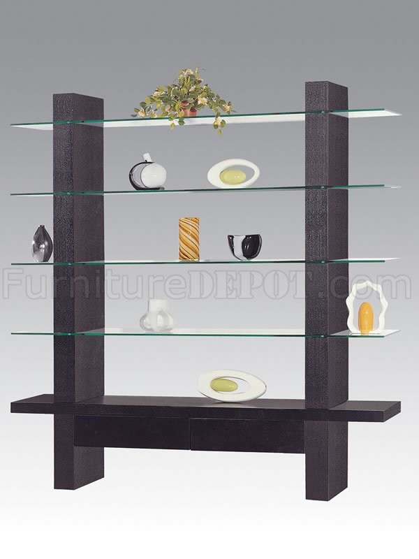 HOME Double Glass Display Cabinet 4 Glass Shelves Fully Assembled Silver