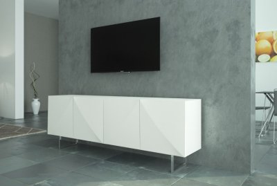 Thelma Sideboard in White by At Home USA
