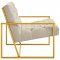 Bequest Accent Chair in Beige Fabric by Modway