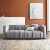Reflection Sofa in Light Gray Fabric by Modway