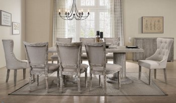 Gabrian 5Pc Dining Room Set 60170 in Reclaimed Gray by Acme [AMDS-60170-Gabrian]