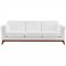 Chance Sofa in White Fabric by Modway w/Options
