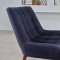 Revere Accent Chair Set of 2 in Navy Fabric by Bellona