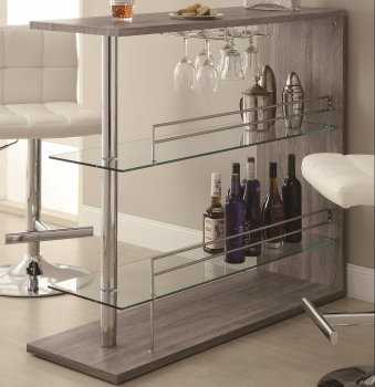 100156 Bar Unit in Weathered Grey by Coaster [CRBF-100156]