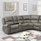 F86609 Power Recliner Sectional Sofa in Antique Grey by Poundex