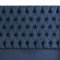 Classic Upholstered Bed B101 in Navy Blue Fabric