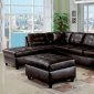 51320 Milano Sectional Sofa in Espresso Bonded Leather by Acme