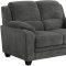 Northend Sofa & Loveseat 506241 in Charcoal Fabric by Coaster