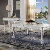 Dresden Coffee Table 3Pc Set LV01691 in Antique White by Acme