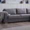 Cooper Sectional Sofa in Light Gray Fabric by Bellona