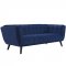 Bestow Sofa in Navy Velvet Fabric by Modway w/Options