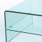Clear Tempered Contemporary Glass Coffee Table