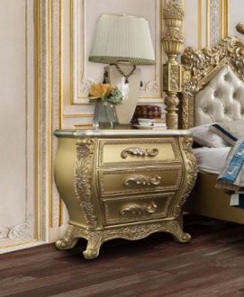 Cabriole Nightstand BD01464 in Gold by Acme