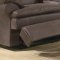 Brown Upgraded Fabric Modern Reclining Sectional Sofa